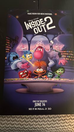 Inside Out 2 11x17 poster