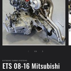 Evo x ETS T4 Twin Scroll Kit With PTE 6466 Turbo Kit