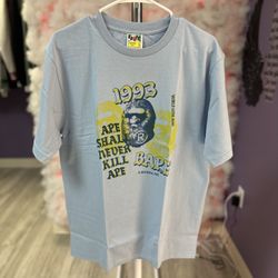 Bape Tee Blue Yellow 1993 