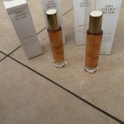 ZARA GOLDEN DECADE PARFUM (4) BRAND NEW 2-SEALED & 2-UNSEALED BUT ALL NEW 1.01 FL OZS