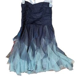 Ombré blue sparkle dress