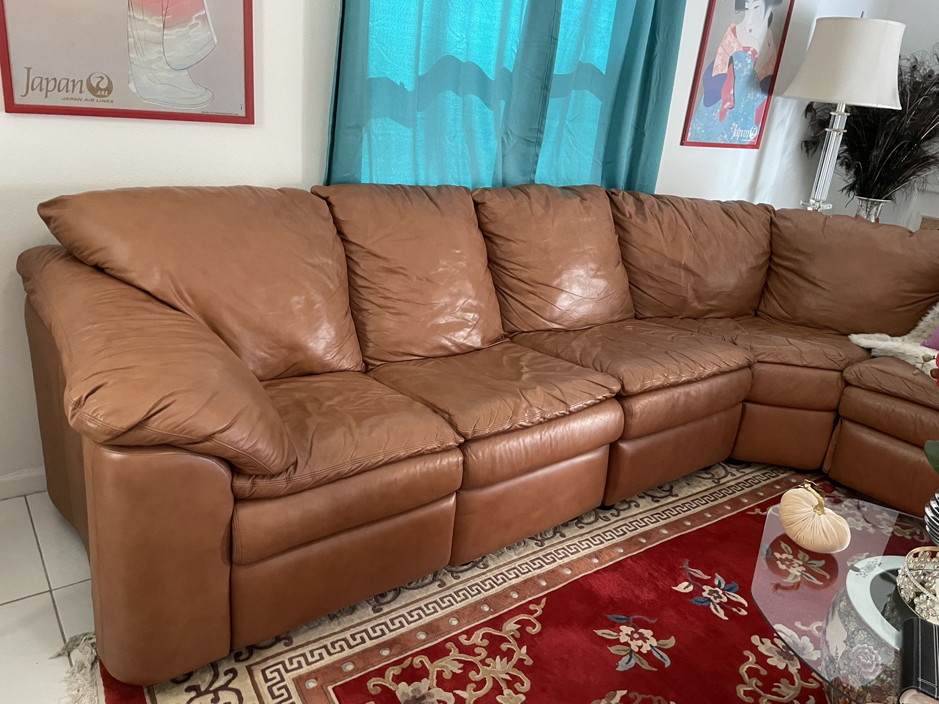 Natuzzi Leather sofá  