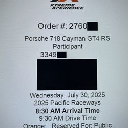 Extreme Experience Porsche 718 Driver Experience 