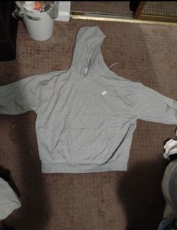 Nike Club Fleece Grey Pullover Hoodie