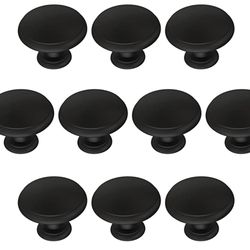 Brand New  Franklin Brass P35597Z-FB-B Ringed Cabinet Knob, Matte Black   ( pieces 10 ) Size: 1-1/4 in (32 mm),