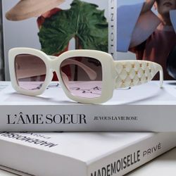 Classic Black and White Women's Sunglasses