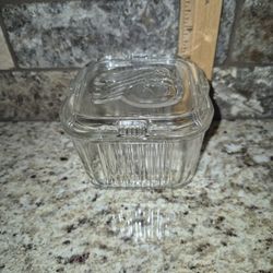 Vintage Federal Glass Covered Refrigerator Dish