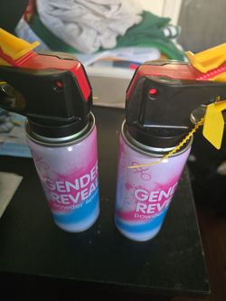 Gender Reveal Powder Spray Cans – Set of 2