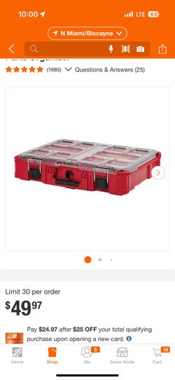 Milwaukee Packout Organizer Bin