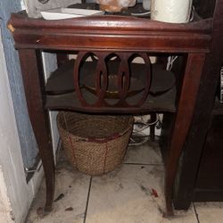 Small Wooden End Table 