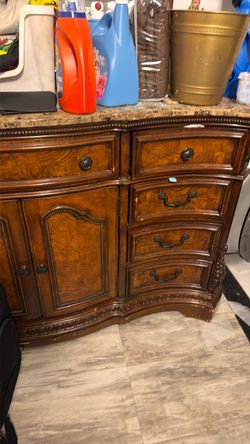 Dresser with mirror.