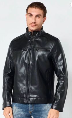 Michael Kors Men Leather Jacket XL