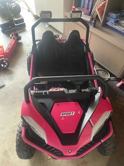 Pink Kids Electric Ride-On UTV Sport