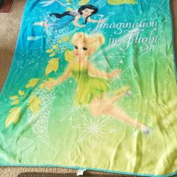 Tinkerbell plush throw & body pillow