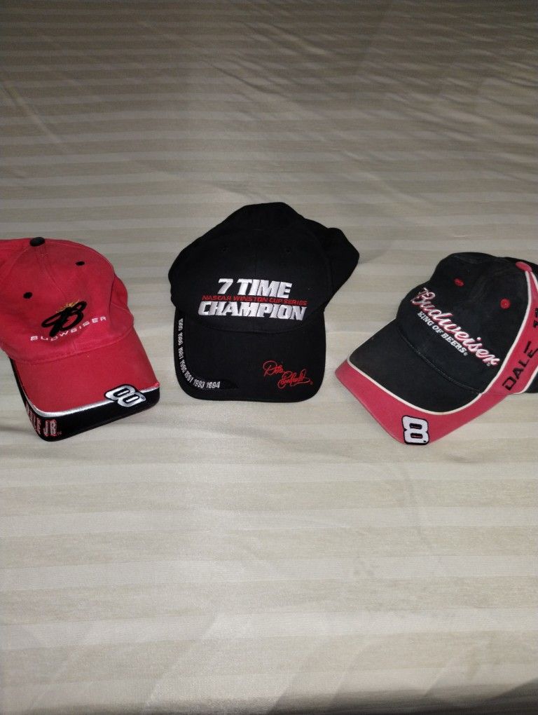 Dale Earnhardt Sr Dale Earnhardt Jr Rusty Wallace Hats