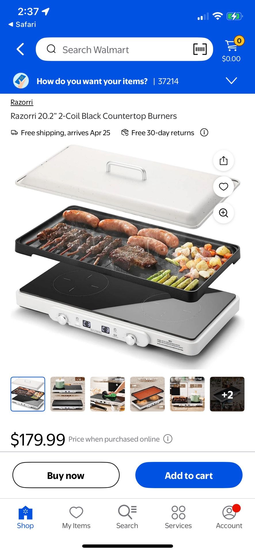 Razorri Comodo Electric Induction Cooktop w/ Griddle ICG01A