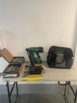 Metabo double head nail gun and nails
