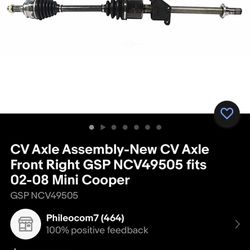 Saab / Subaru Cv Axle 