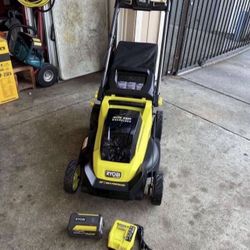 RYOBI 40V HP Brushless 20 in. Cordless Electric Battery Walk Behind Self-Propelled Mower with 6.0 Ah Battery and Charger 