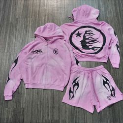 Hellstar Hoodie & Shorts Full Set