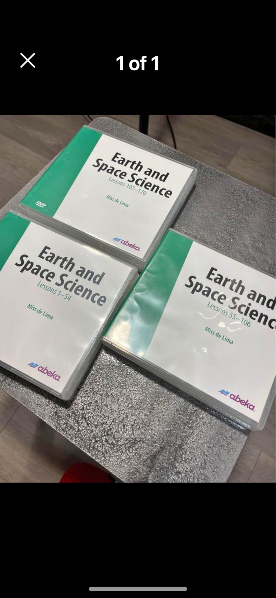 Abeka Dvds 8th Grade 0-170 Full Set Science earth And Space 