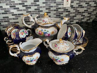 Tea set for 6 persons, made in the Czech Republic
