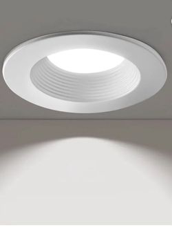 Cedar Hill Adjustable LED Retrofit Downlight, Dimmable Flat LED Can Lights, Fits 5" or 6" Housing, 4-Pack