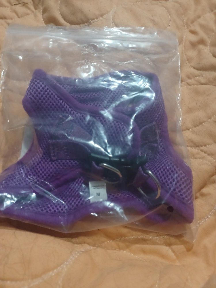 Purple Dog Harness Size Medium