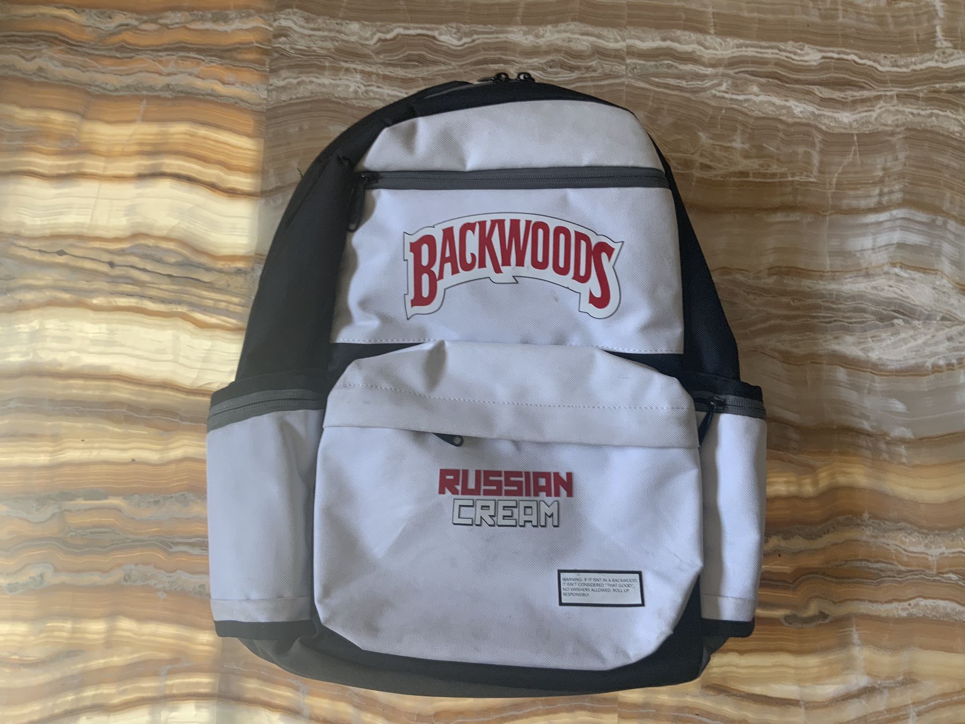 Russian Cream White Backwoods Back Pack.
