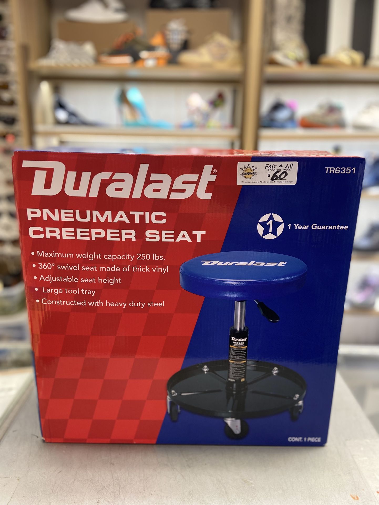 Duralast Pneumatic Creeper Seat