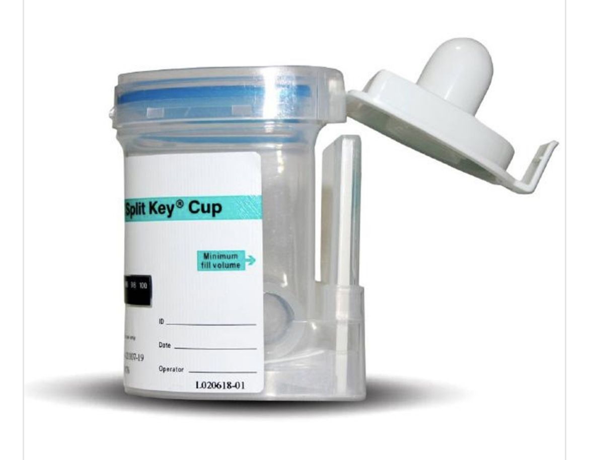 6-Panel Drug Test Cups – E-Z Split Key Brand, Sealed (25)