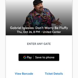 Gabriel Iglesias Tickets Row 2 Center Section - Best Seats