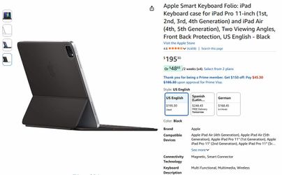 Apple Smart Keyboard Folio Case