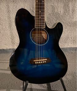 AVAILABLE Beautiful Blue Ibanez Talman Hybrid Guitar- Read the details BEFORE you message me, please