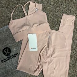 Lululemon light pink set