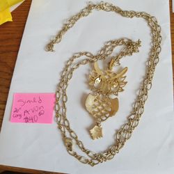 Vintage Avon Signed Large Owl 