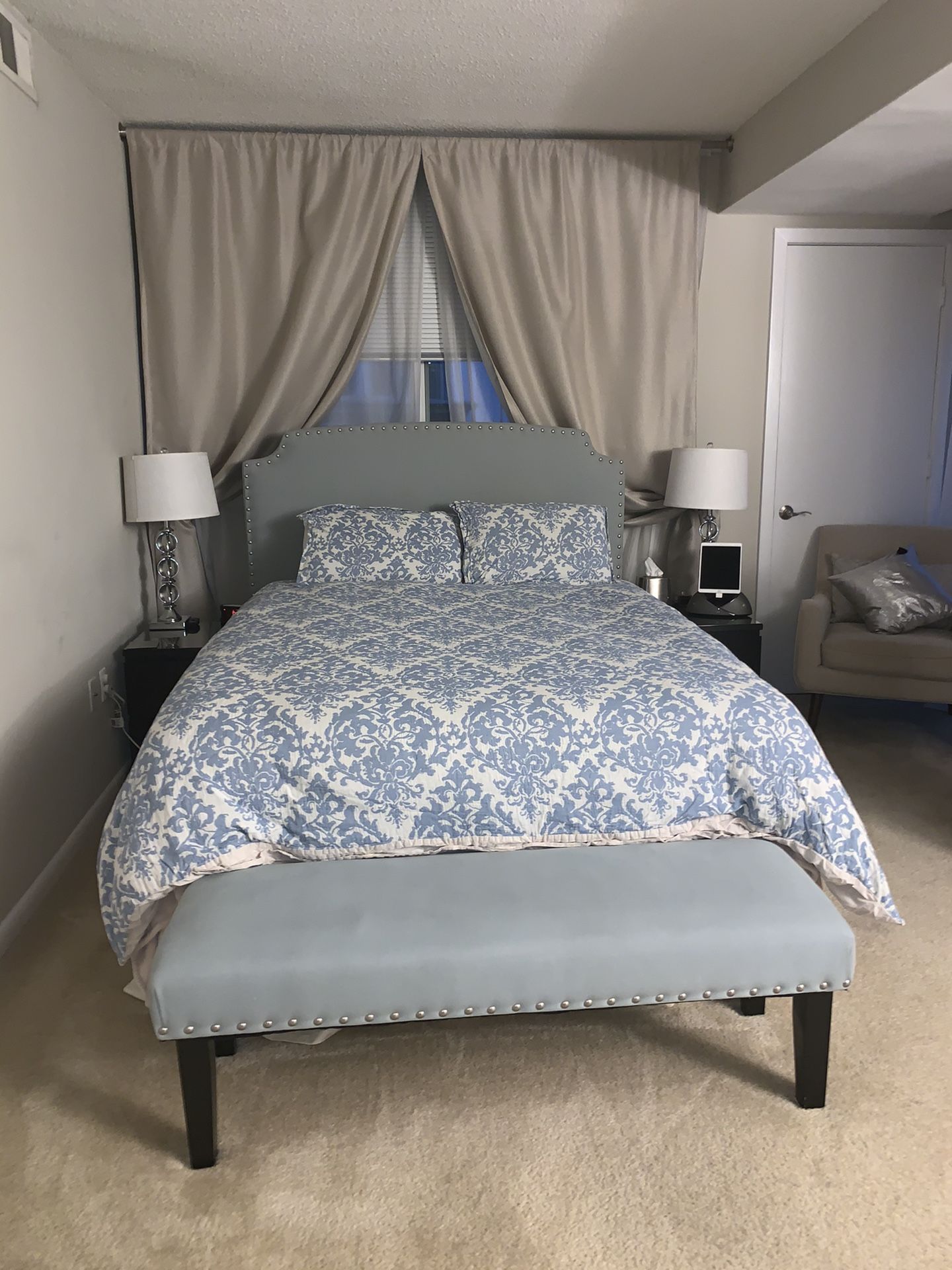 Bed ottaman nightstand mattress extrfirm nightstand
