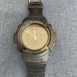 Casio G-Shock 5230 AWG-M100B Black Solar-Powered Watch 