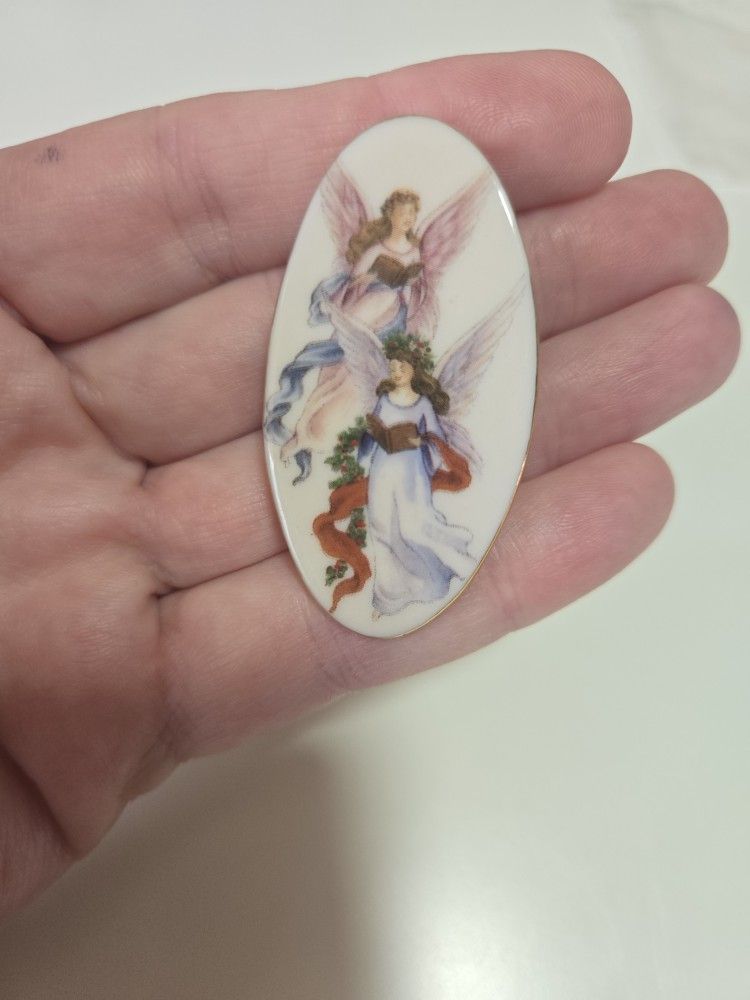 Vintage German Angel Brooch