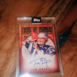 Tom Brady Ring Of Honor Auto