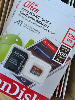 sandisk micro sd card 128gb with adaptor