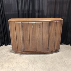 Broyhill Premier Mid-Century Two-Door Sideboard with Brass Pulls