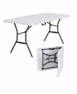 Lifetime 6-Foot Fold-In-Half Table Brand New Only $44.99