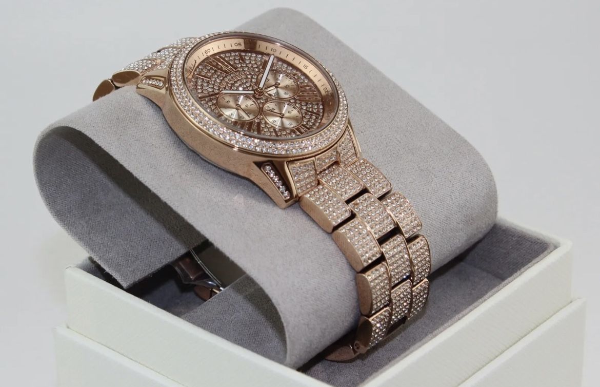 Michael KORS Bradshaw Pave Rose Gold Women’s Watch