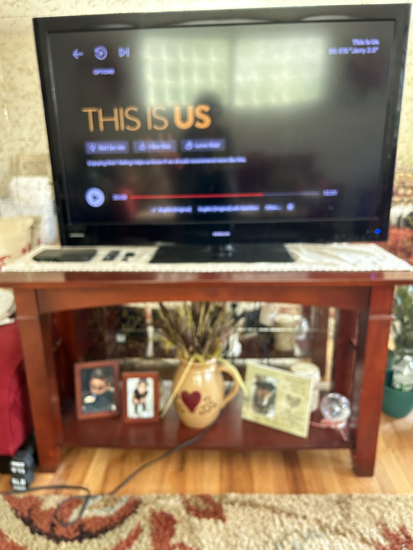 Cherrywood End Table & Console Table 