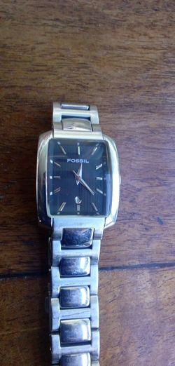 Fossil Square Dial Stainless Steel Watch