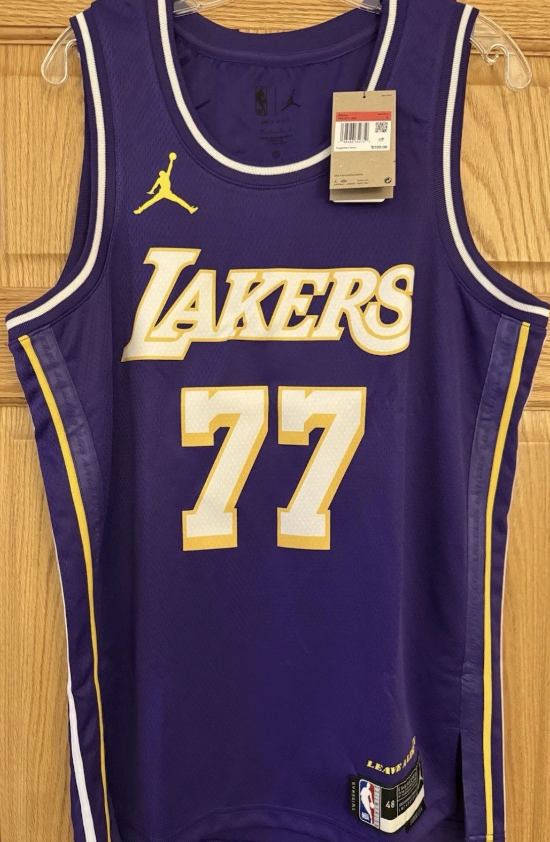 Large Luka Dončić Los Angeles Lakers Jordan Brand Unisex Swingman Jersey Statement Edition