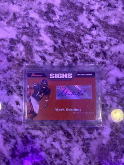 Mark Bradley Chicago Bears Autographed Card