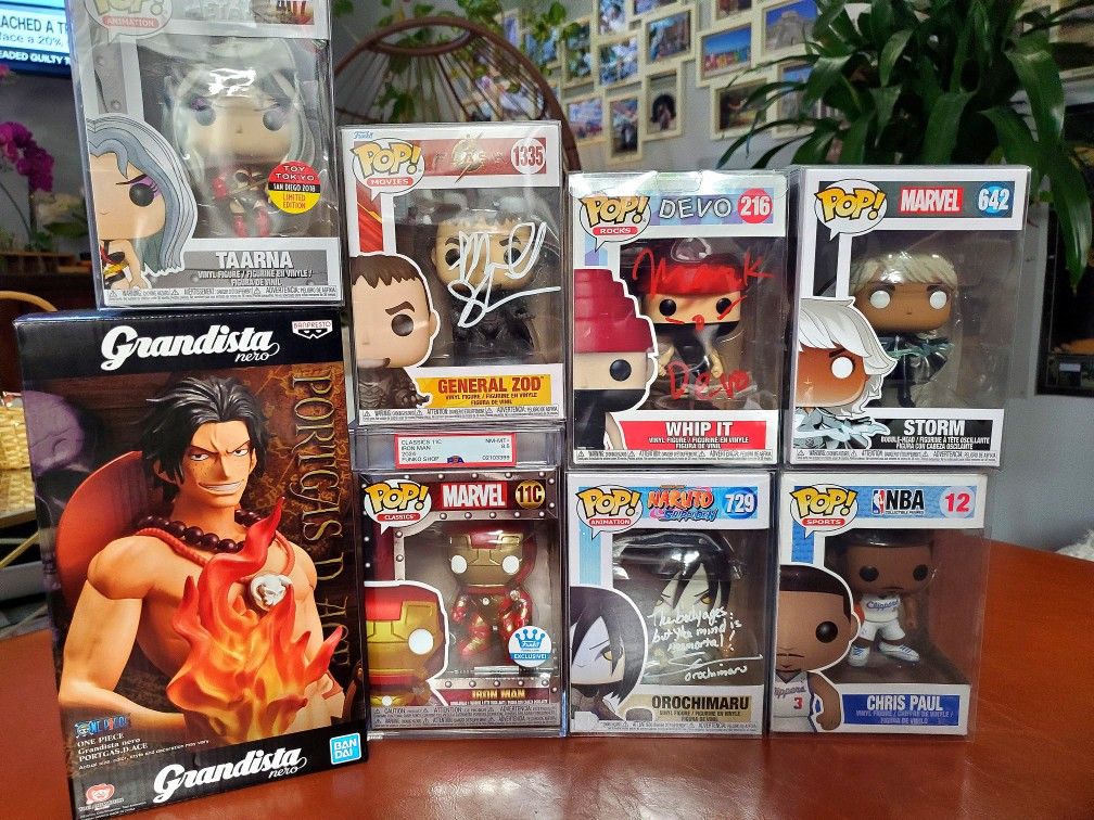 Assortment Of FUNKO POPS Prices Listed