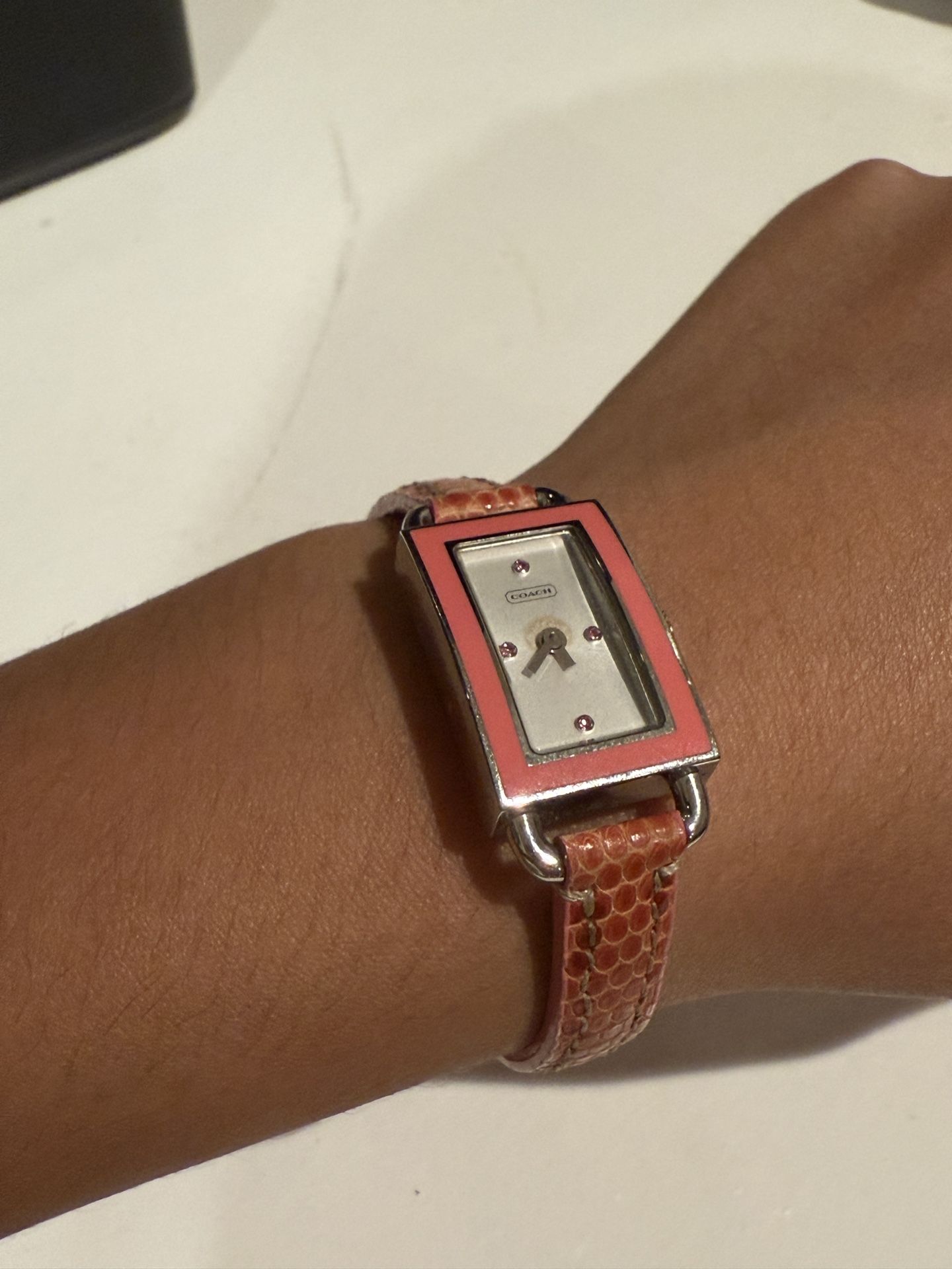 Authentic Rare Coach Pink Breast Cancer Awareness Watch